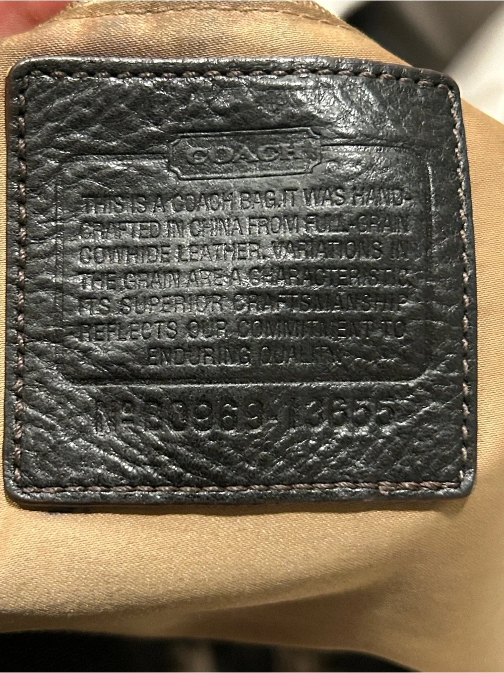 COACH 13655 Ali Hobo black leather shoulder bag